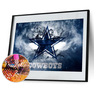 Cowboys Icon 40x30cm(canvas) full round drill diamond painting