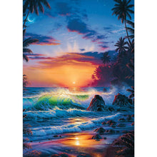 Load image into Gallery viewer, Rolling Waves 30x40cm(canvas) full round drill diamond painting
