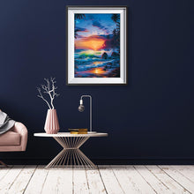 Load image into Gallery viewer, Rolling Waves 30x40cm(canvas) full round drill diamond painting
