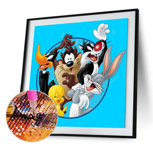 Cartoon Animals 30x30cm(canvas) full round drill diamond painting