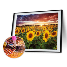 Load image into Gallery viewer, Sunflower 40x30cm(canvas) full round drill diamond painting
