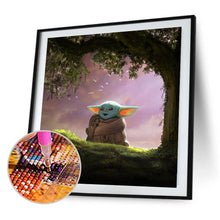 Load image into Gallery viewer, Cartoon Yoda Pattern 30x30cm(canvas) full round drill diamond painting
