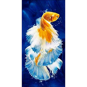 Fish 45x85cm(canvas) full round drill diamond painting