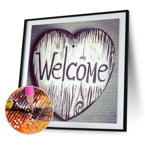 L2136 Welcome 30x30cm(canvas) full round drill diamond painting