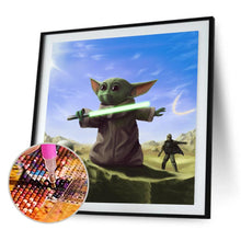 Load image into Gallery viewer, Battle Yoda 30x30cm(canvas) full round drill diamond painting
