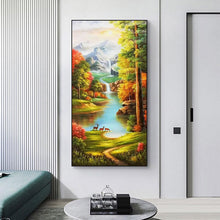 Load image into Gallery viewer, Picturesque Scenery 85x45cm(canvas) full round drill diamond painting

