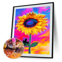 Load image into Gallery viewer, Sunflower 30x40cm(canvas) full round drill diamond painting
