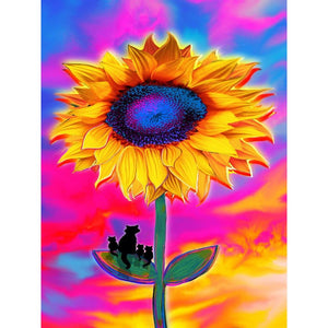 Sunflower 30x40cm(canvas) full round drill diamond painting