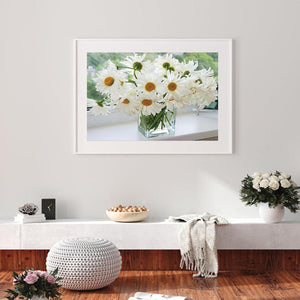 White Flowers 40*50cm paint by numbers