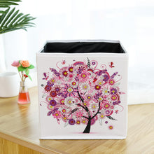 Load image into Gallery viewer, DIY Diamond Painting Tree Foldable Storage Box Desktop Sundries Container
