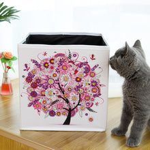 Load image into Gallery viewer, DIY Diamond Painting Tree Foldable Storage Box Desktop Sundries Container
