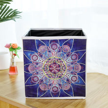 Load image into Gallery viewer, DIY Diamond Painting Flower Pattern Storage Box Organizer Folding Container
