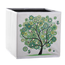 Load image into Gallery viewer, DIY Diamond Painting Tree Folding Storage Box Desktop Sundries Organizer
