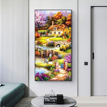 Load image into Gallery viewer, Summer Garden 85x45cm(canvas) full round drill diamond painting
