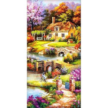 Load image into Gallery viewer, Summer Garden 85x45cm(canvas) full round drill diamond painting
