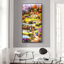 Load image into Gallery viewer, Summer Garden 85x45cm(canvas) full round drill diamond painting
