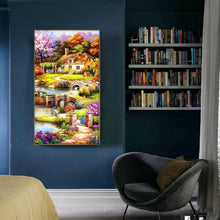 Load image into Gallery viewer, Summer Garden 85x45cm(canvas) full round drill diamond painting
