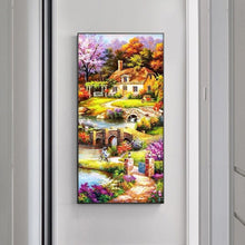 Load image into Gallery viewer, Summer Garden 85x45cm(canvas) full round drill diamond painting
