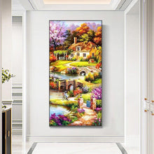 Load image into Gallery viewer, Summer Garden 85x45cm(canvas) full round drill diamond painting
