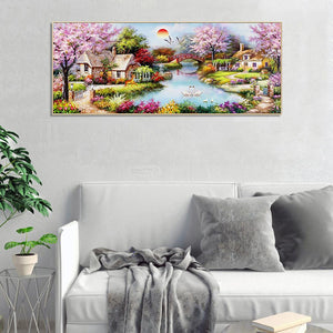 Bridge Crane 100x50cm(canvas) full round drill diamond painting