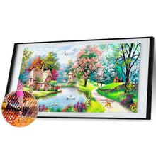 Load image into Gallery viewer, Scenery Animal 100x50cm(canvas) full round drill diamond painting
