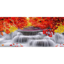 Load image into Gallery viewer, Maple Waterfall 100x50cm(canvas) full round drill diamond painting
