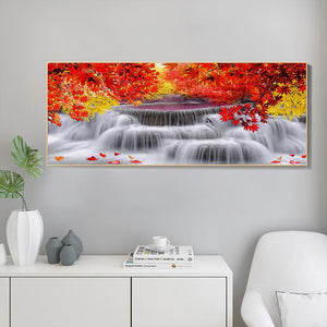 Maple Waterfall 100x50cm(canvas) full round drill diamond painting