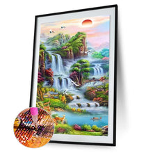 Load image into Gallery viewer, Sun Rises in Sky 45x85cm(canvas) full round drill diamond painting
