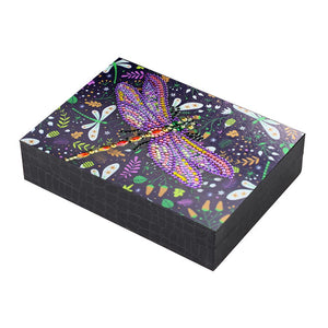 DIY Special Shape Diamond Painting Jewelry Box Dragonfly Decoration Case