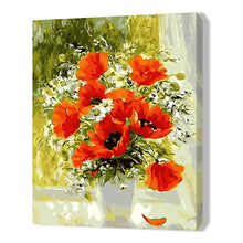 Load image into Gallery viewer, Red Flowers 40*50cm paint by numbers
