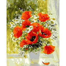 Load image into Gallery viewer, Red Flowers 40*50cm paint by numbers
