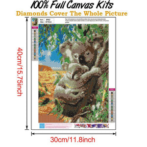 Cute Koala 30x40cm(canvas) full round drill diamond painting
