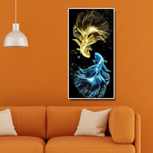 Load image into Gallery viewer, Peacock Fish 45x85cm(canvas) full round drill diamond painting
