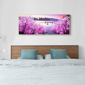 Seaside Plants 100x50cm(canvas) full round drill diamond painting