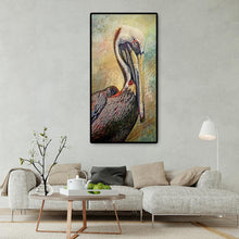 Load image into Gallery viewer, Brown Pelican 45x85cm(canvas) full round drill diamond painting
