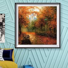 Load image into Gallery viewer, Autumn Maples Scenery 30x30cm(canvas) full round drill diamond painting
