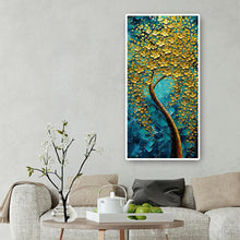 Load image into Gallery viewer, Golden Flower Tree 45x85cm(canvas) full round drill diamond painting
