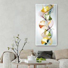 Load image into Gallery viewer, Ginkgo Leaf 45x85cm(canvas) full round drill diamond painting
