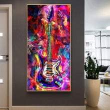 Load image into Gallery viewer, Guitar 45x85cm(canvas) full round drill diamond painting
