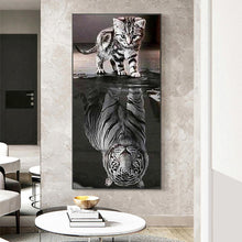 Load image into Gallery viewer, Dog 45x85cm(canvas) full round drill diamond painting
