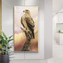 Load image into Gallery viewer, Animal Eagle 45x85cm(canvas) full round drill diamond painting
