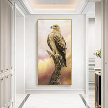 Load image into Gallery viewer, Animal Eagle 45x85cm(canvas) full round drill diamond painting
