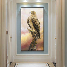 Load image into Gallery viewer, Animal Eagle 45x85cm(canvas) full round drill diamond painting
