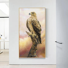 Load image into Gallery viewer, Animal Eagle 45x85cm(canvas) full round drill diamond painting
