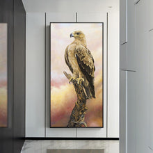 Load image into Gallery viewer, Animal Eagle 45x85cm(canvas) full round drill diamond painting
