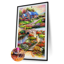 Load image into Gallery viewer, Countryside 45x85cm(canvas) beautiful special shaped drill diamond painting
