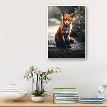 Load image into Gallery viewer, Fox on Road 30x40cm(canvas) full round drill diamond painting
