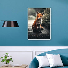 Load image into Gallery viewer, Fox on Road 30x40cm(canvas) full round drill diamond painting
