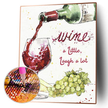 Load image into Gallery viewer, Wine Glass 30x40cm(canvas) full round drill diamond painting
