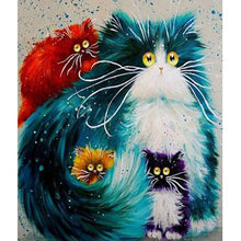 Load image into Gallery viewer, Cute Furry Cats 30x40cm paint by numbers
